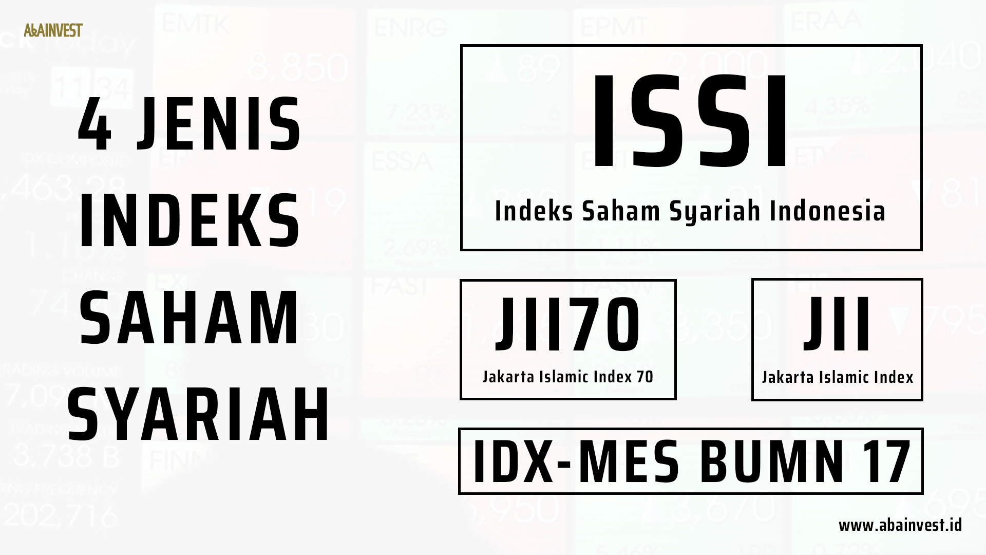 4 Indeks Saham Syariah